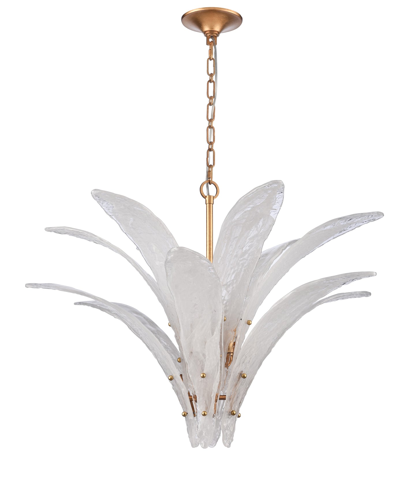 Arabela Fiore antique gold leaf pendant 85491-6 view 2