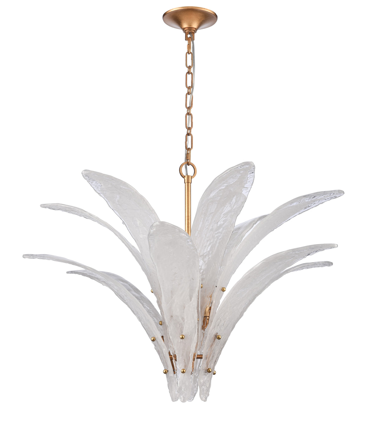 Arabela Fiore antique gold leaf pendant 85491-6 view 2