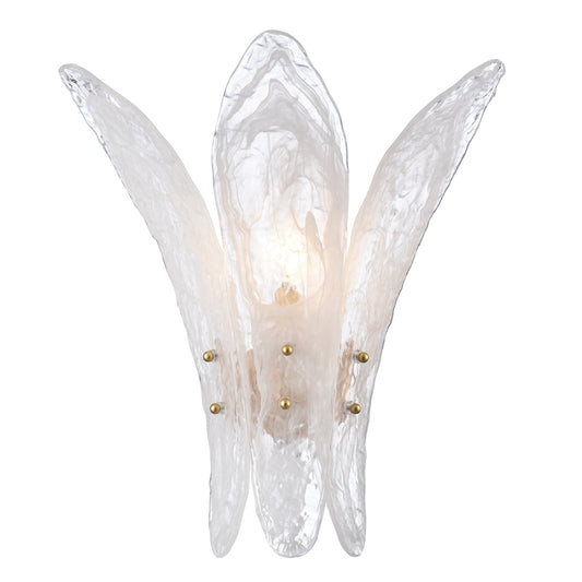Arabela Fiore antique gold leaf wall sconce 85495-1