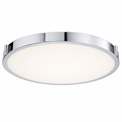 Abra 30068FM Halo 20-inch LED flush mount ceiling light with elegant frosted glass design for residential and commercial spaces