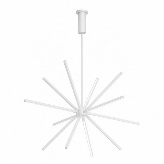 Kuzco Lighting Sirius Minor CH14232-WH LED chandelier with white finish and modern sculptural design for contemporary interiors