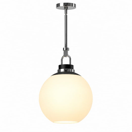 Alora Mood Copperfield PD520516CHOP 16-Inch Pendant Light in Chrome with Steel and Glass Construction