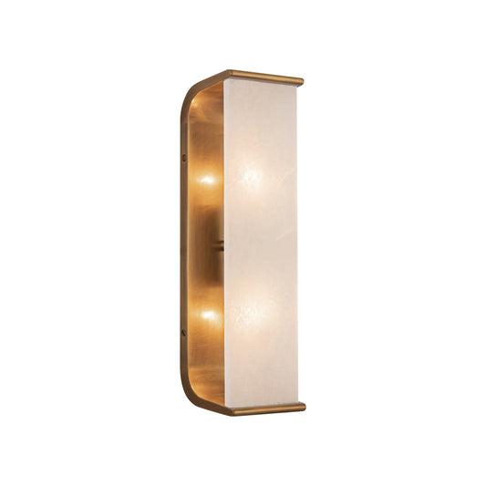 Alora Abbott vintage brass vanity light WV327015VBAR