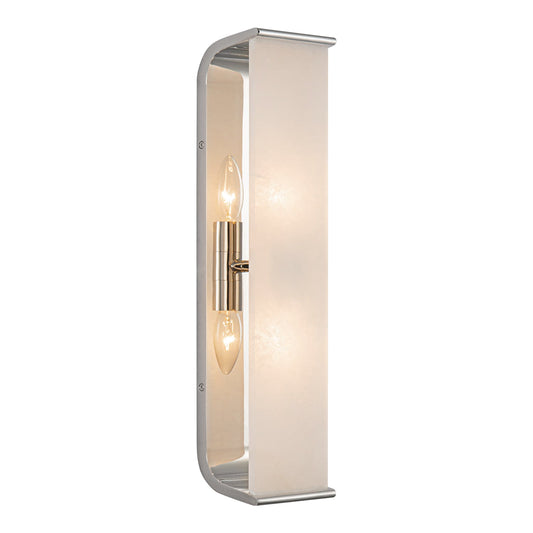 Alora Abbott polished nickel vanity light WV327019PNAR