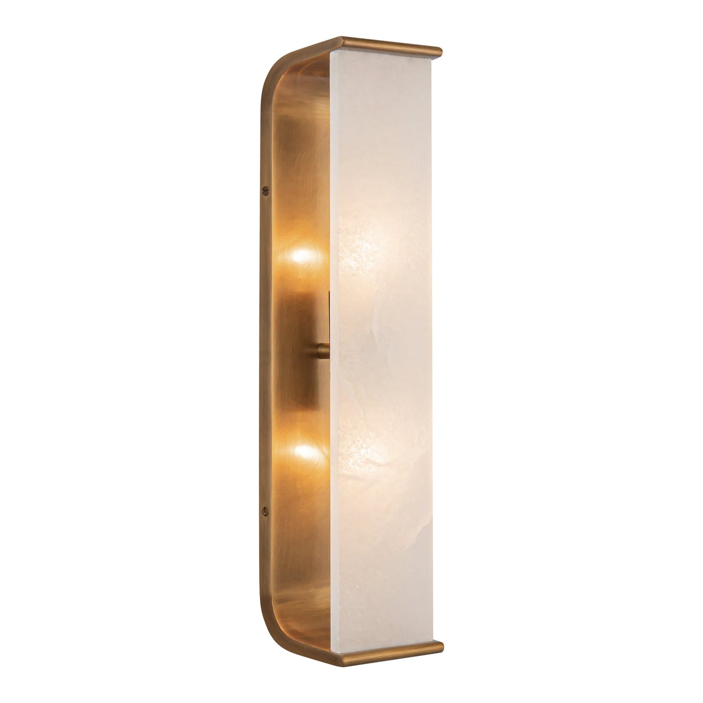 Alora Abbott vintage brass vanity light WV327019VBAR