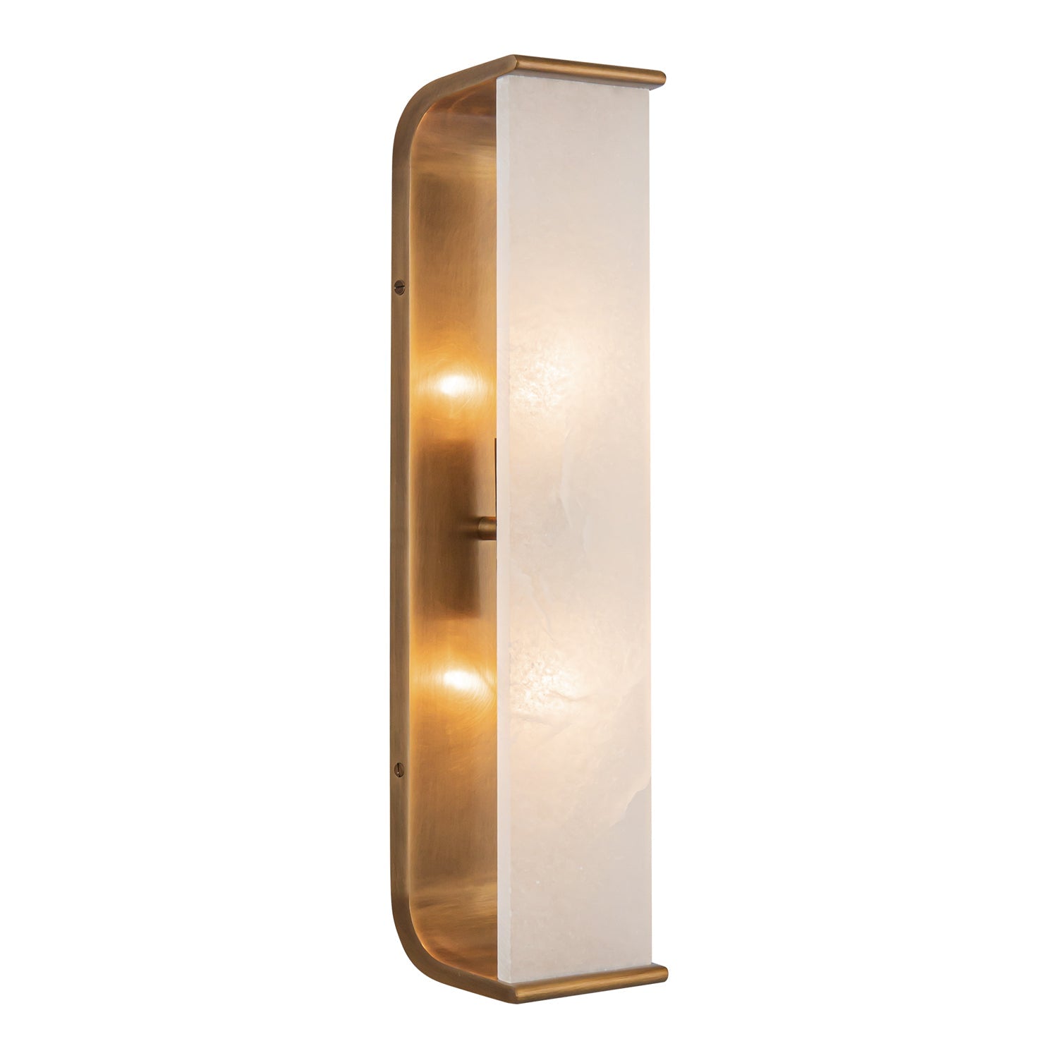 Alora Abbott vintage brass vanity light WV327019VBAR