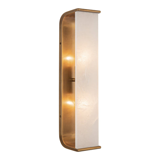 Alora Abbott vintage brass vanity light WV327019VBAR