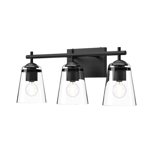 Alora Mood Addison clear glass vanity light VL638221MBCL