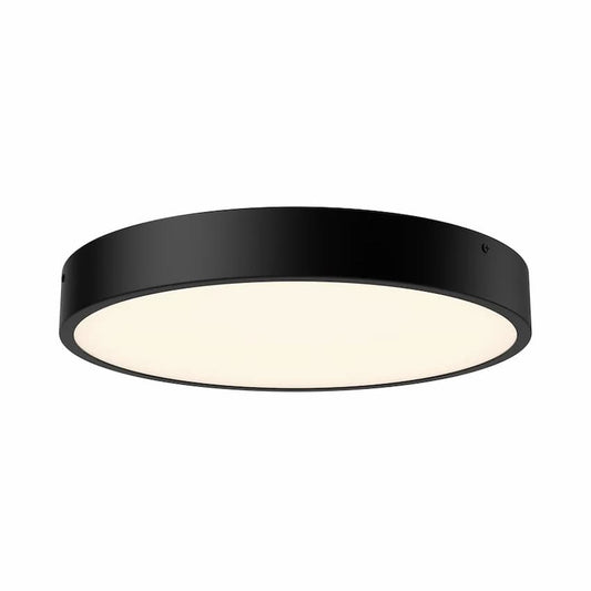 Alora Mood Adelaide FM554015MB-5CCT 15-Inch LED Flush Mount in Matte Black with 5 Selectable Color Temperatures