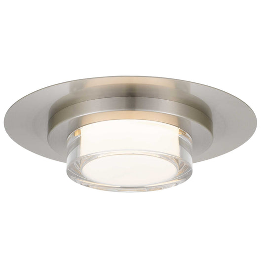 Alteck Foursquare 14 inch brushed stainless steel LED outdoor flush mount
