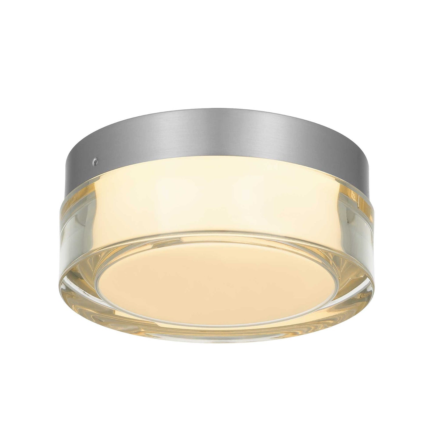 Alteck Sunspot 6 inch brushed stainless steel LED outdoor flush mount