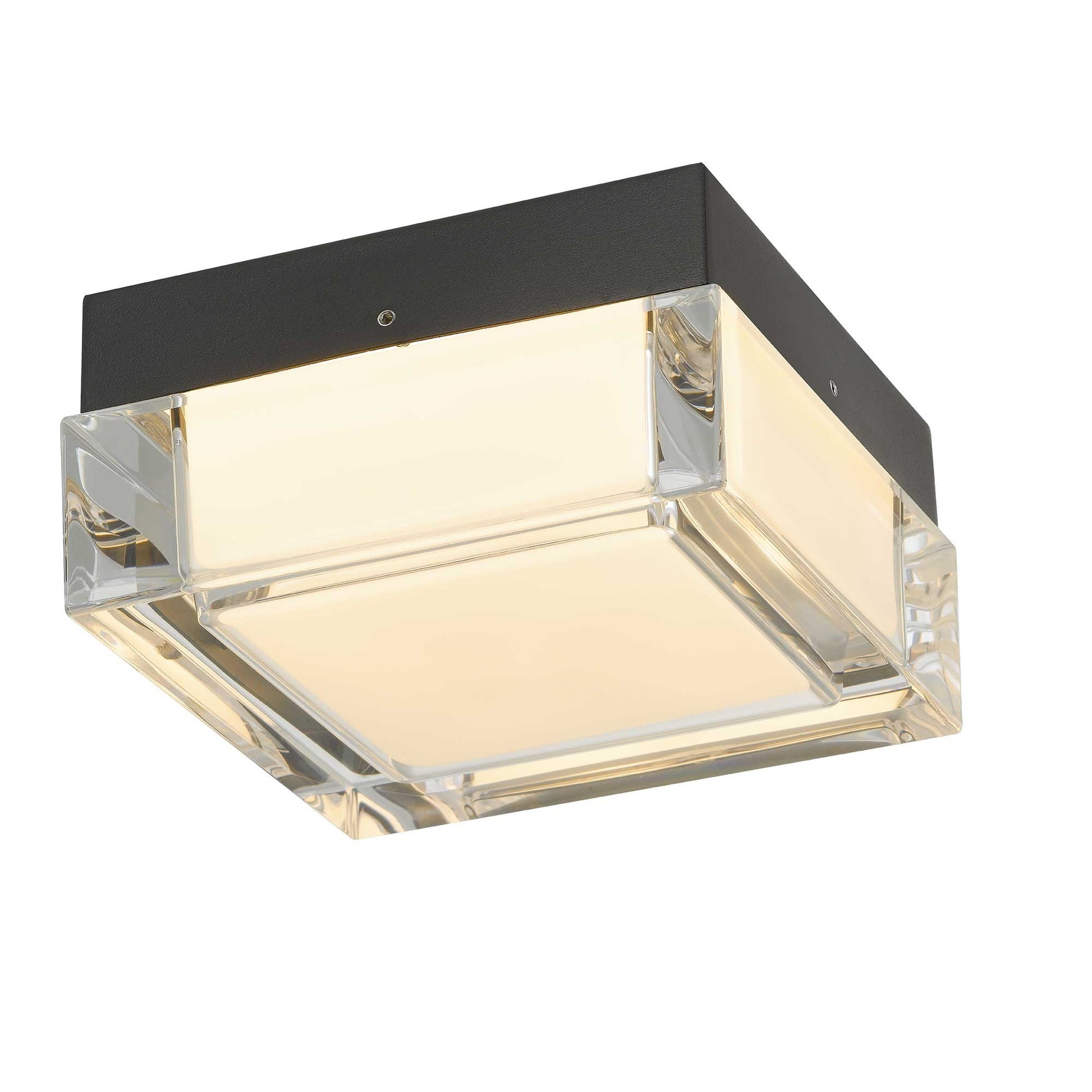 Alteck Box 5 inch sand black LED outdoor flush mount