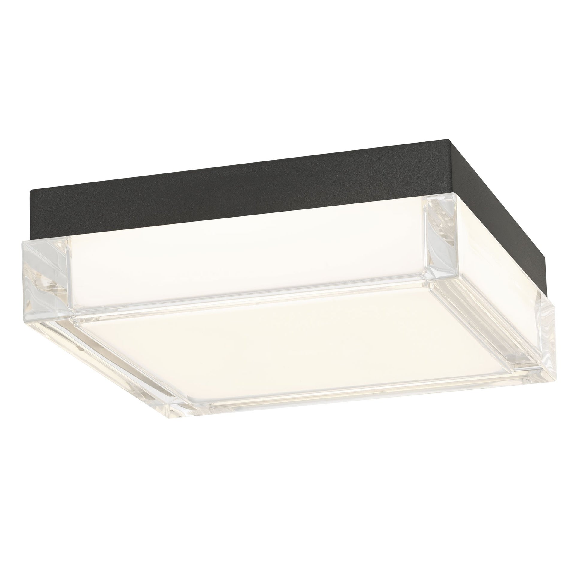 Alteck Box 8 inch sand black LED outdoor flush mount
