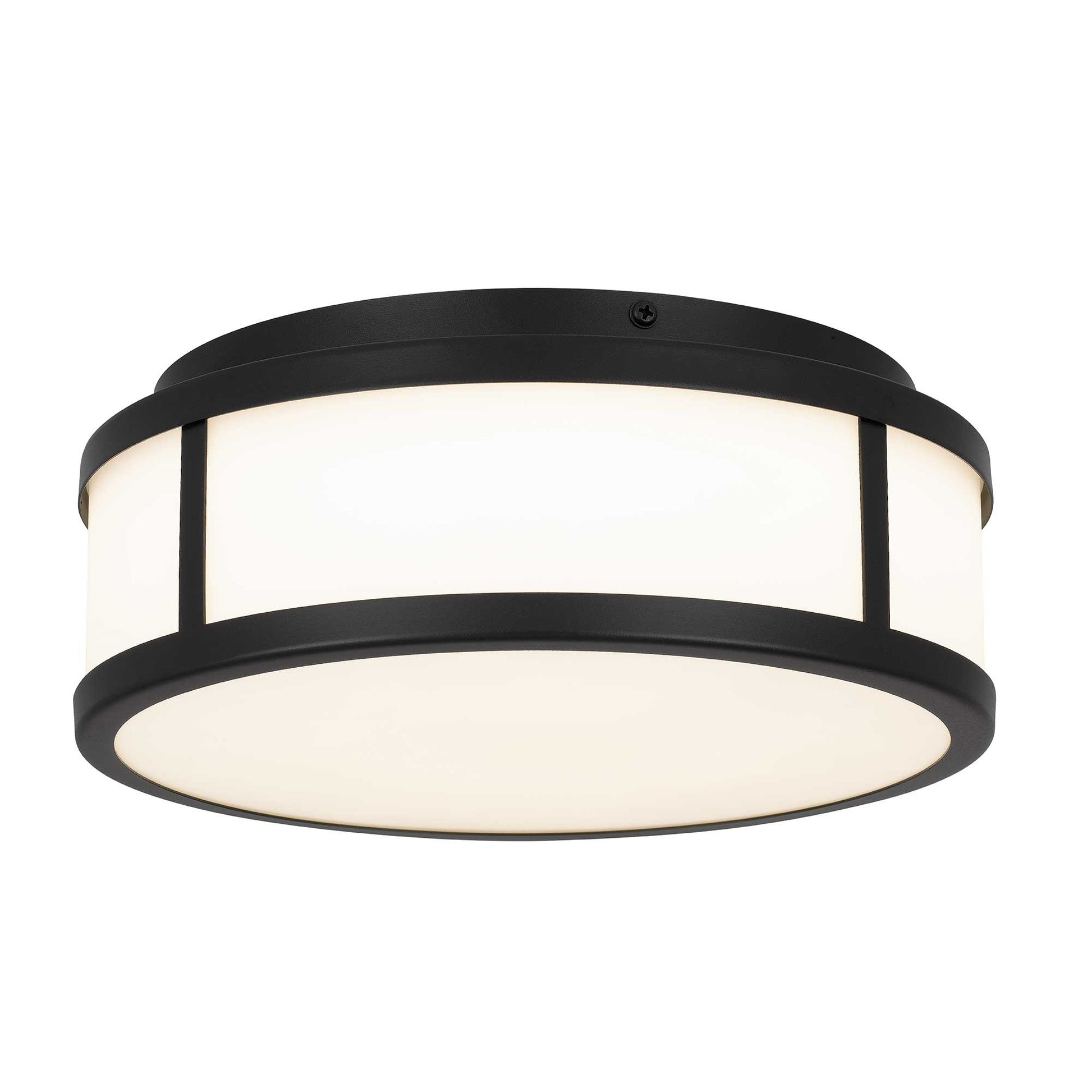 Alteck Panel Round 10.25 inch sand black LED outdoor flush mount