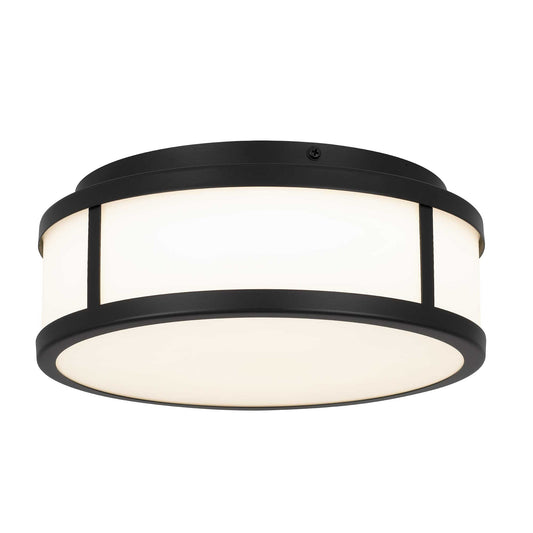 Alteck Panel Round 10.25 inch sand black LED outdoor flush mount