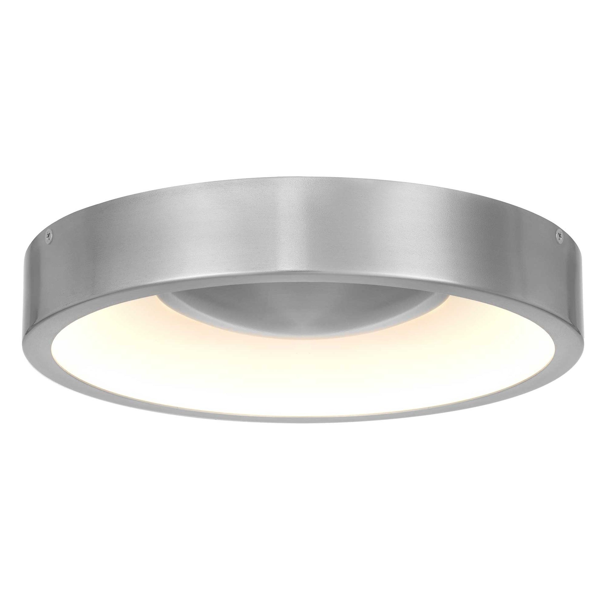 Alteck Stellar 11 inch brushed aluminum LED outdoor flush mount