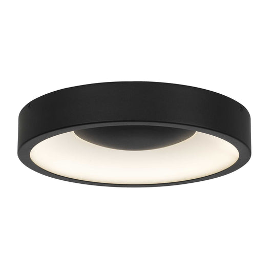 Alteck Stellar 11 inch sand black LED outdoor flush mount