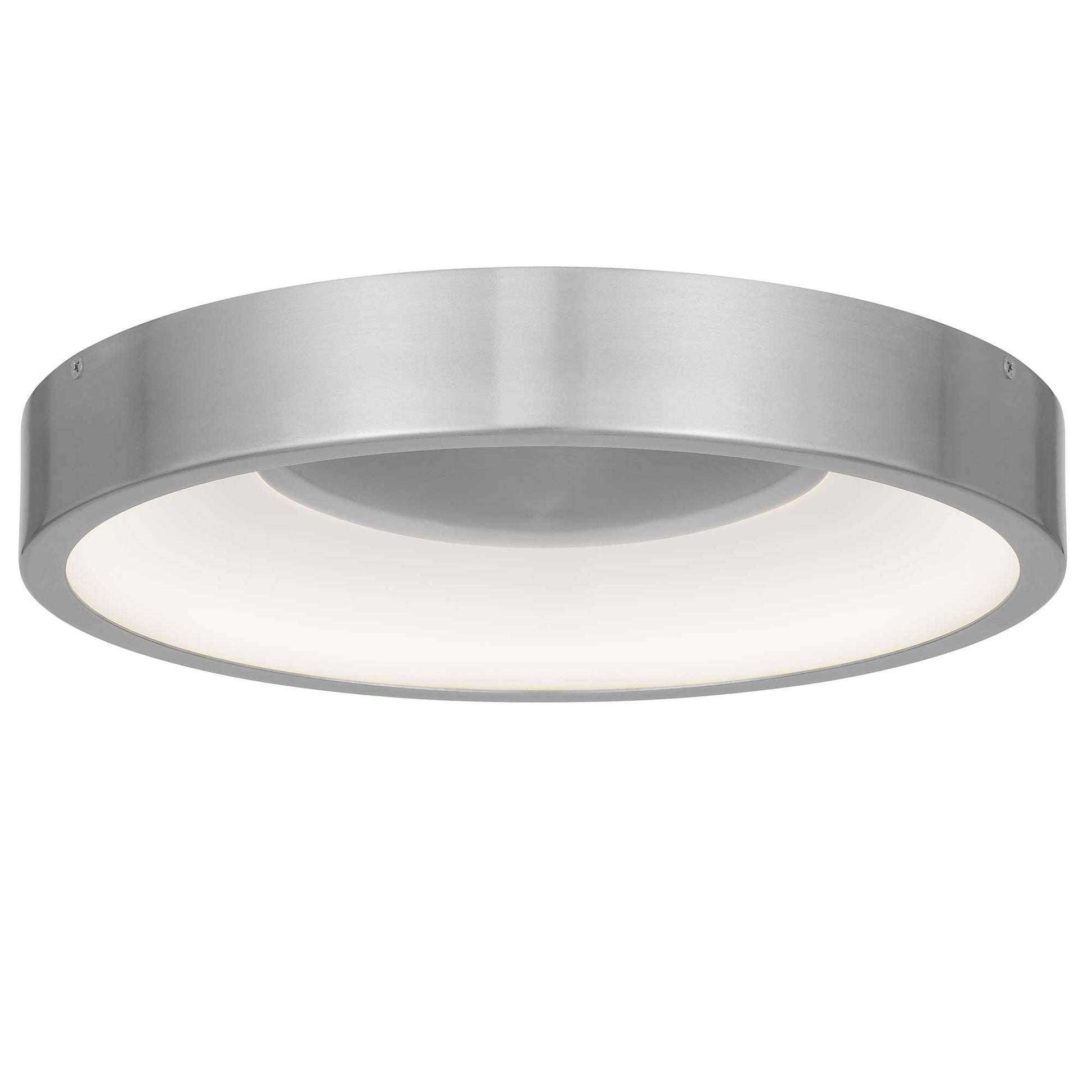 Alteck Stellar 14 inch brushed aluminum LED outdoor flush mount