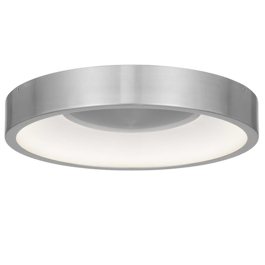 Alteck Stellar 14 inch brushed aluminum LED outdoor flush mount