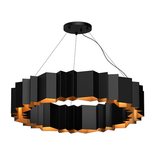 Kuzco Akira black chandelier CH58040-BK/GD