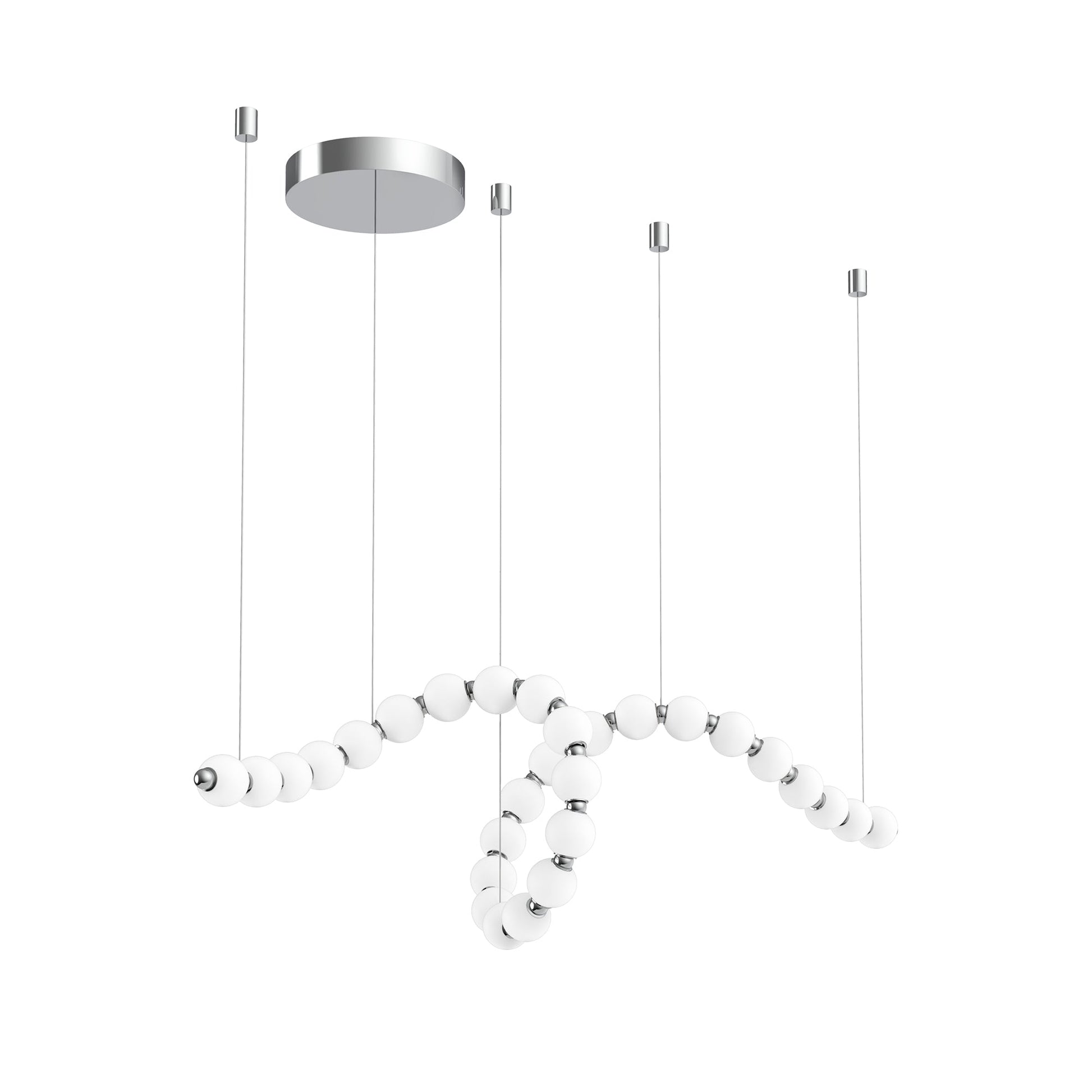 Alora Akoya chrome chandelier CH321508CH