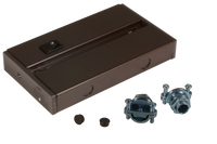 LED 5 Complete Undercabinet Hardwire box with On/Off rocker switch in dark bronze - American Lighting 5LCS-BOX-DB