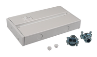 LED 5 Complete Undercabinet Hardwire box with On/Off rocker switch in white - American Lighting 5LCS-BOX-WH