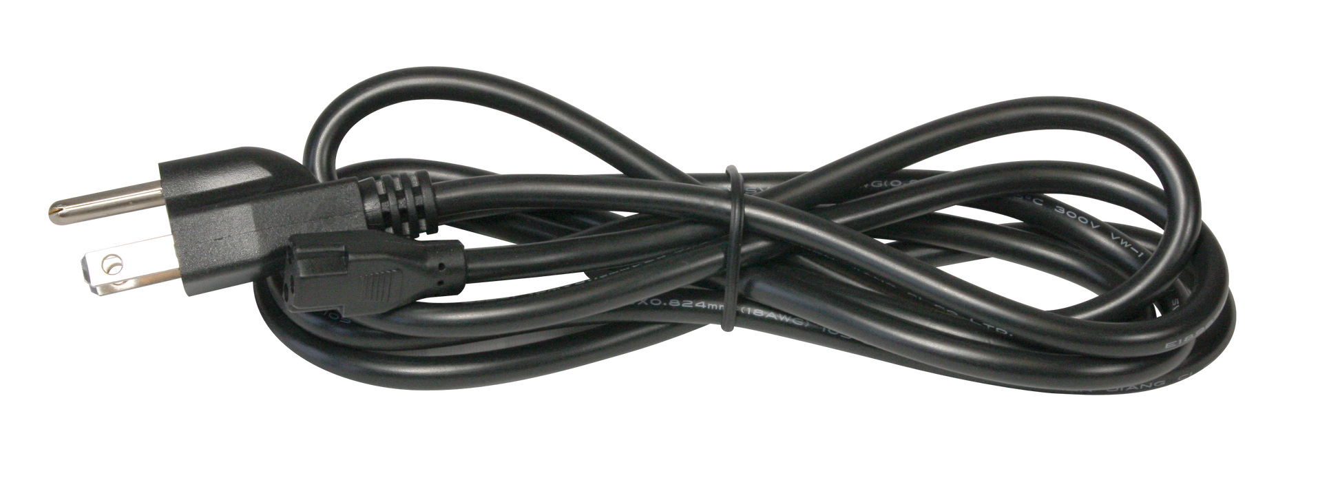 LED 5 Complete Undercabinet 6ft plug-in power cord in black - American Lighting 5LCS-PC6-BK