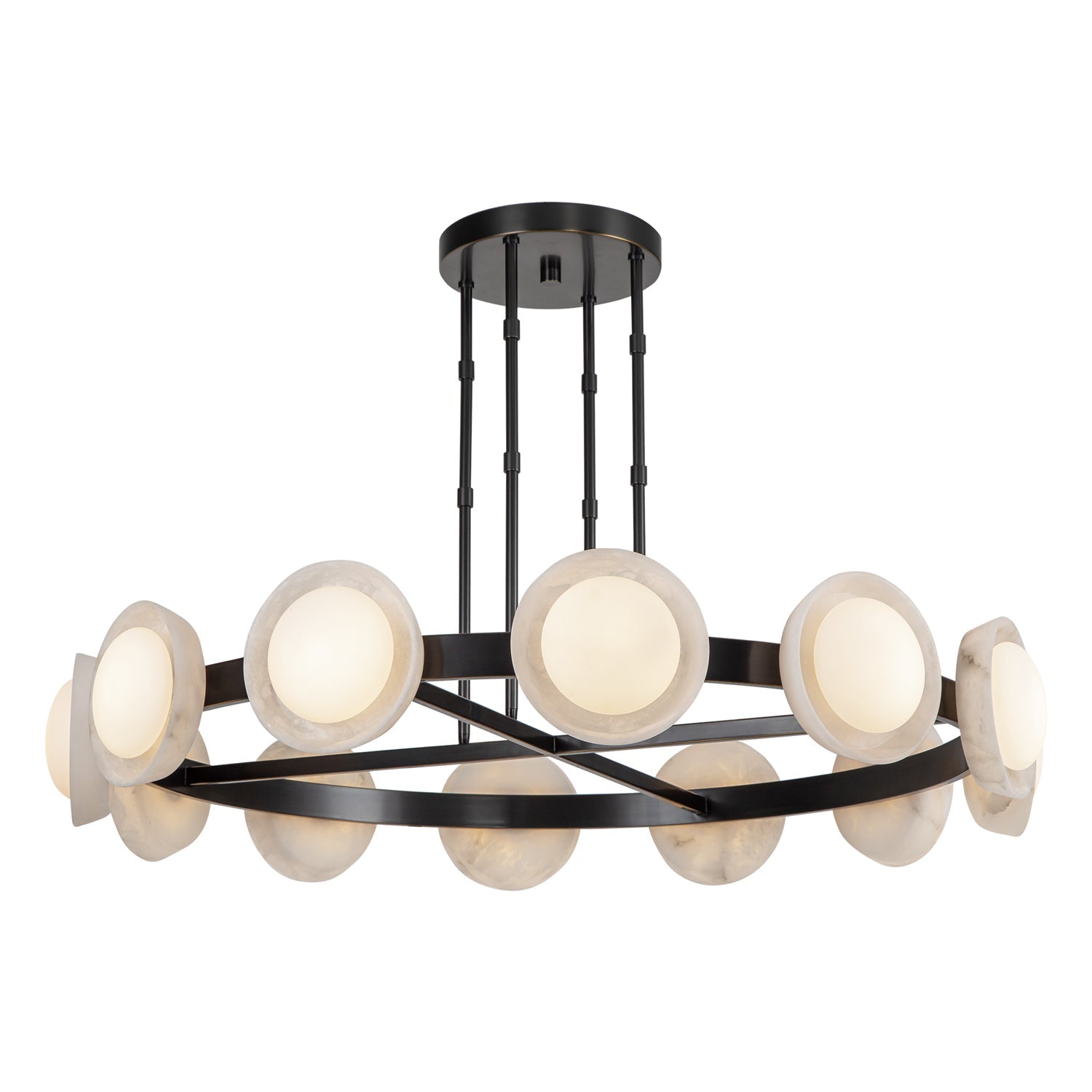 Alora Alonso urban bronze chandelier CH320050UBAR