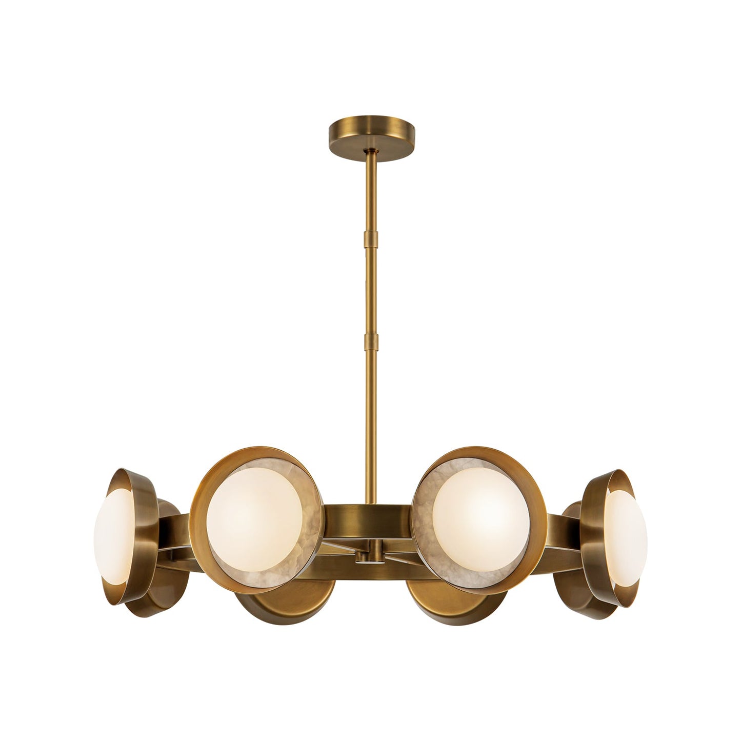 Alora Alonso vintage brass [universal voltage] chandelier CH320837VB-UNV
