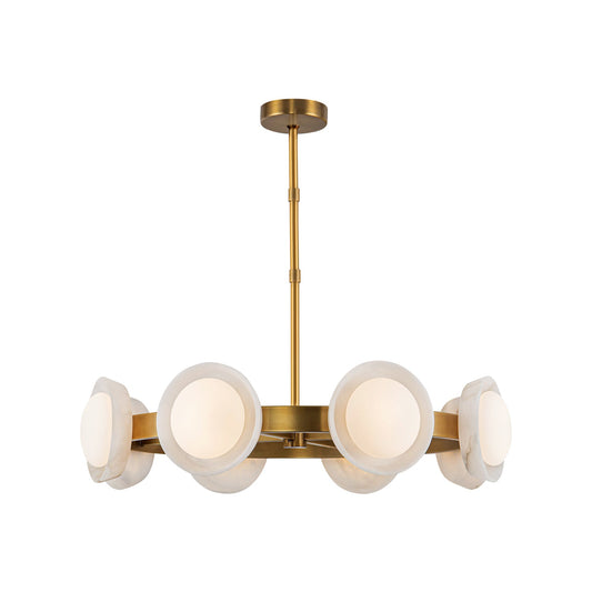 Alora Alonso vintage brass chandelier CH320837VBAR