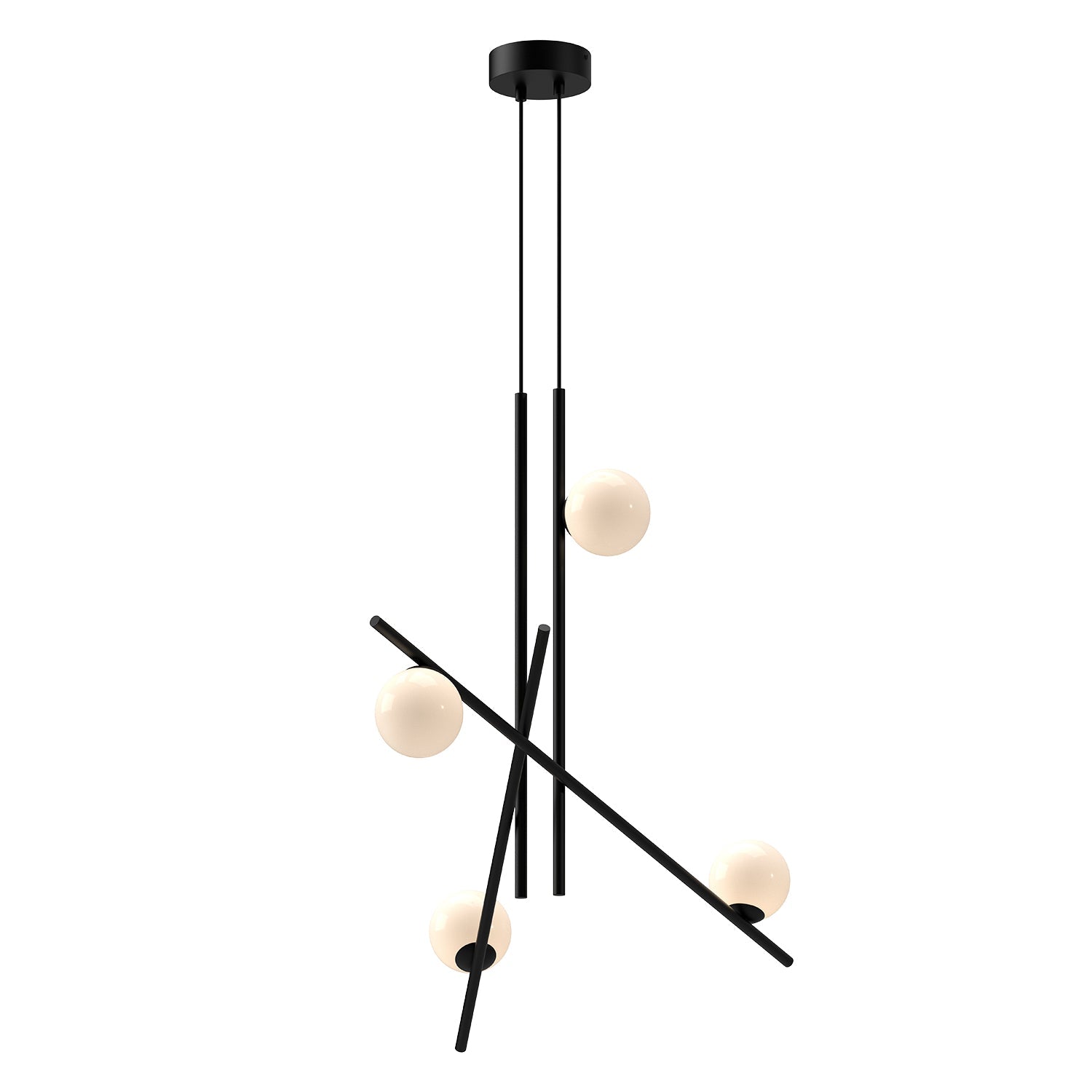 Kuzco Amara black chandelier CH89832-BK/GO