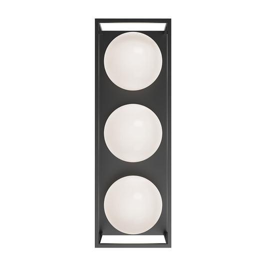 Alora Mood Amelia black exterior wall sconce EW519339BK