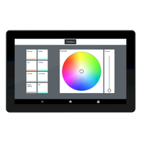 7" wall-mounted touch screen for remote control with built-in Ethernet and WiFi conections. Comes with pre-loaded Arcolis apps. - American Lighting AML-DMX-N-NATOUCH1
