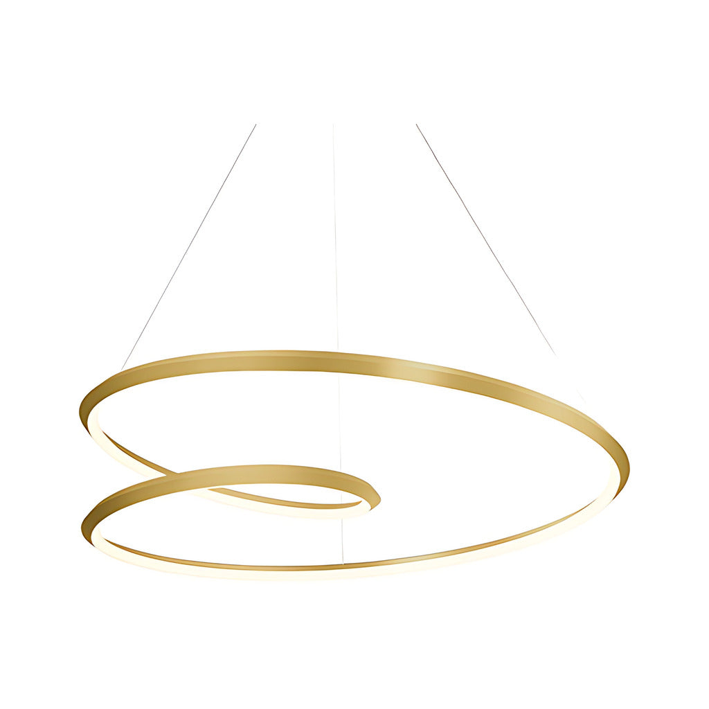 Kuzco Ampersand brushed gold [universal voltage and 0-10 dimming] pendant PD22339-BG-UNV-010
