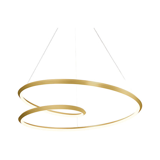 Kuzco Ampersand brushed gold [universal voltage and 0-10 dimming] pendant PD22339-BG-UNV-010