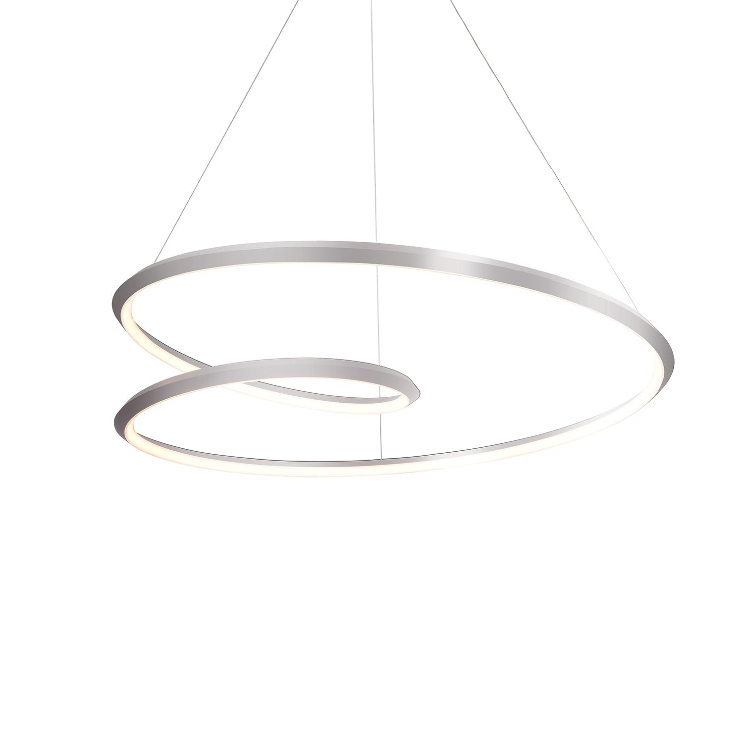 Kuzco Ampersand brushed nickel pendant PD22339-BN