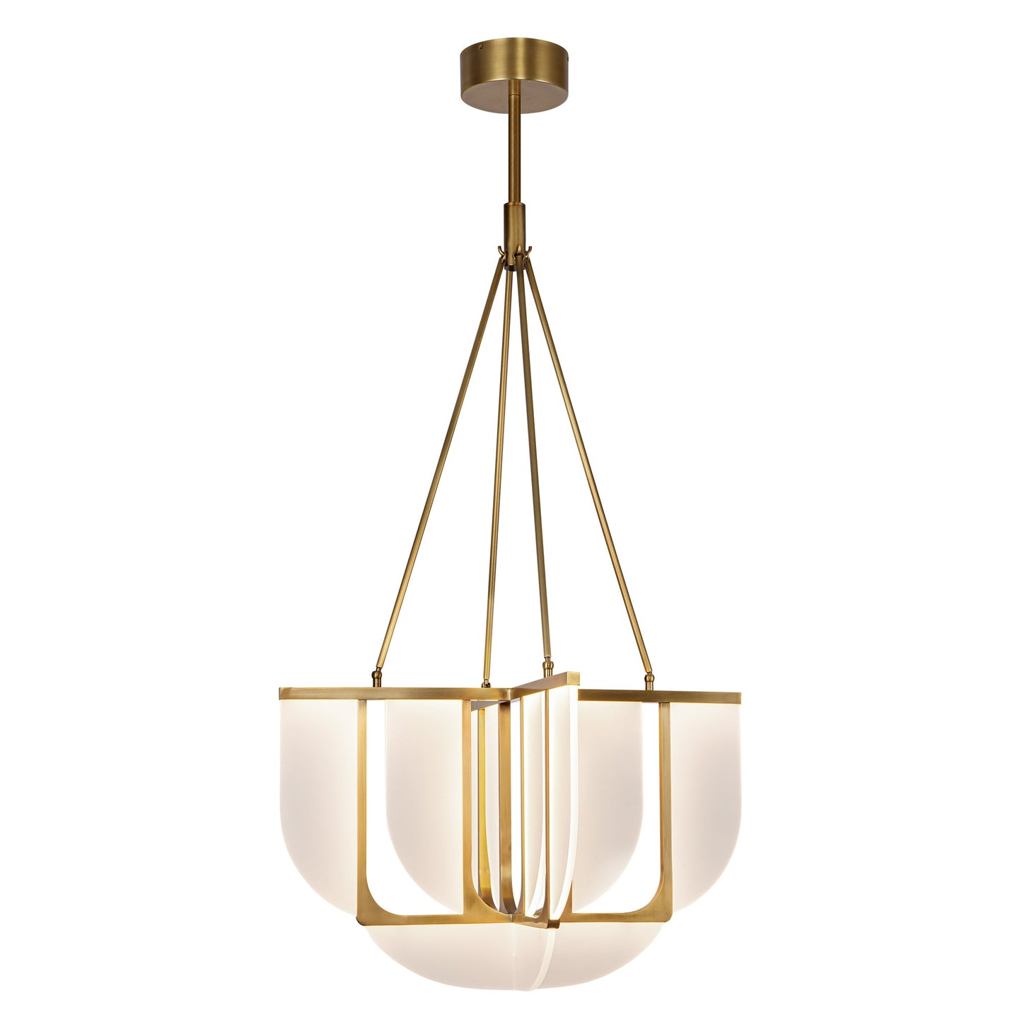 Alora Anders vintage brass [universal voltage] chandelier CH336830VB-UNV