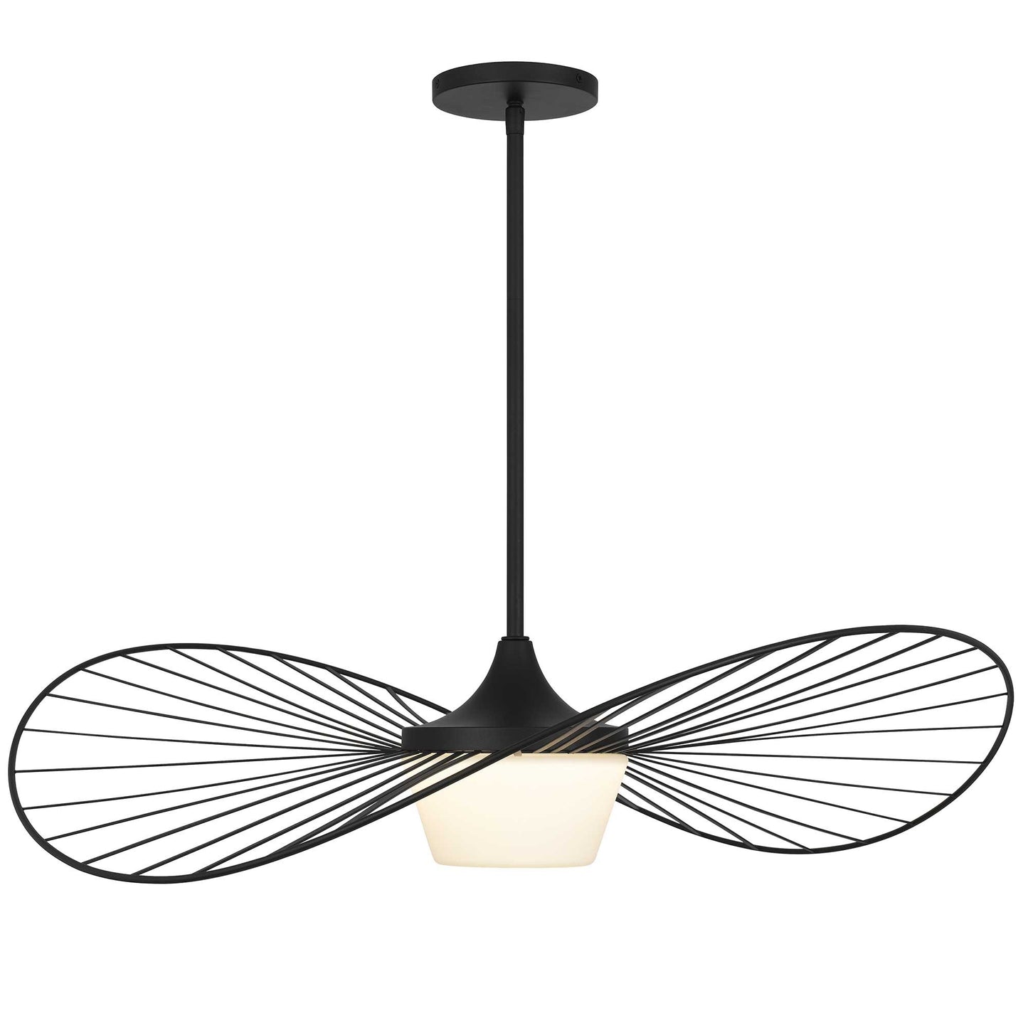 Alteck New Wave 34 inch sand black LED outdoor pendant