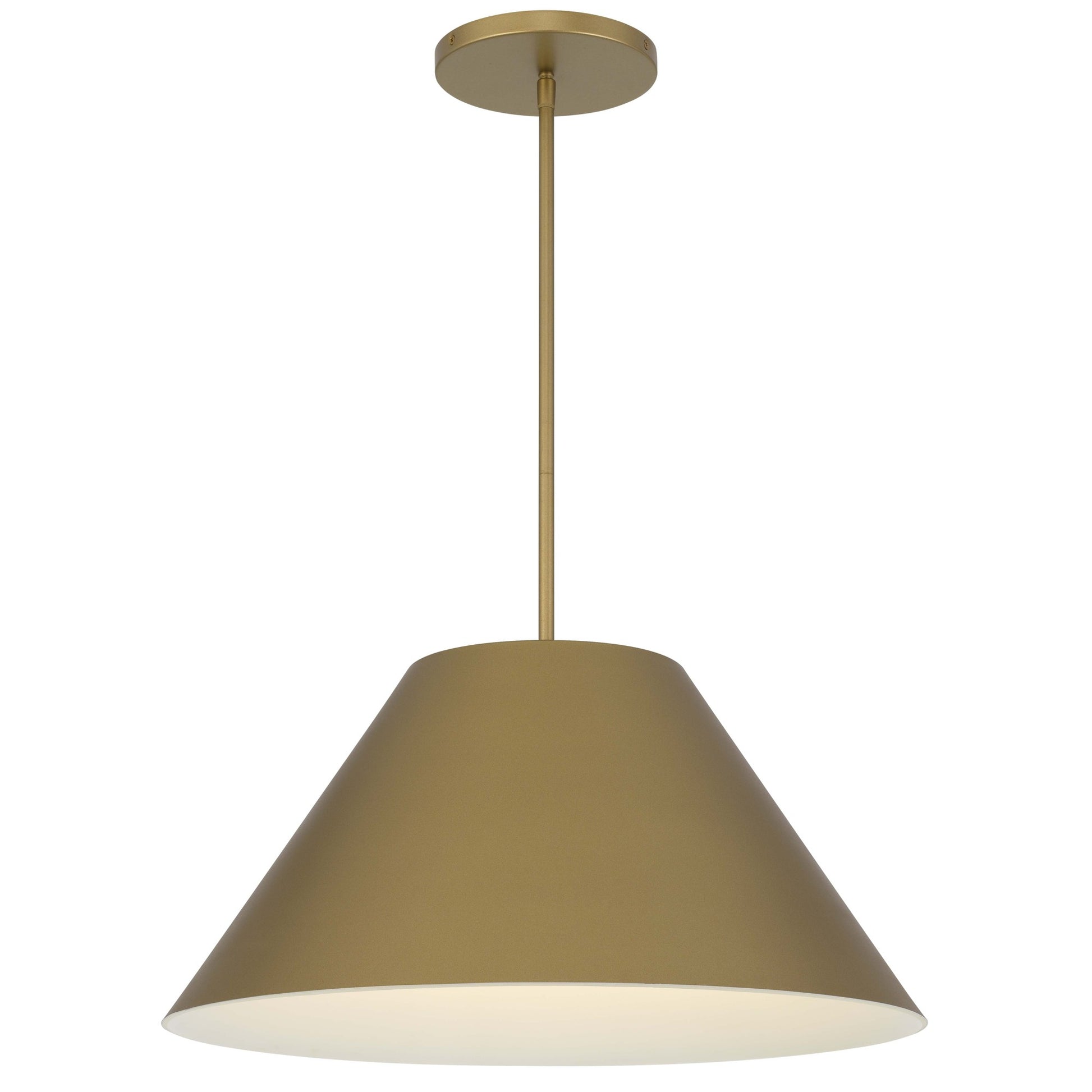 Alteck Jaz 21.875 inch painted brass LED outdoor pendant