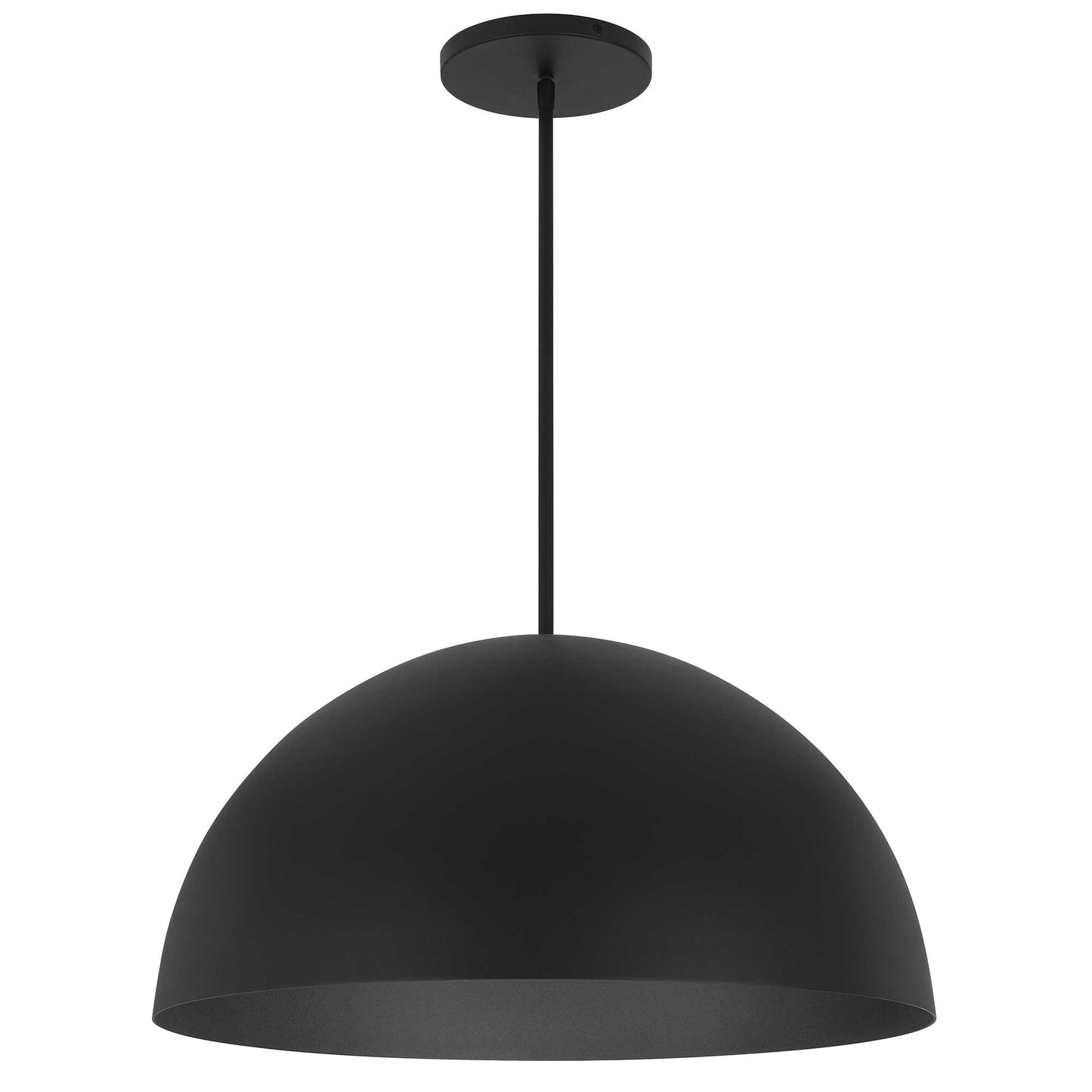 Alteck Half Round 23.625 inch sand black LED outdoor pendant