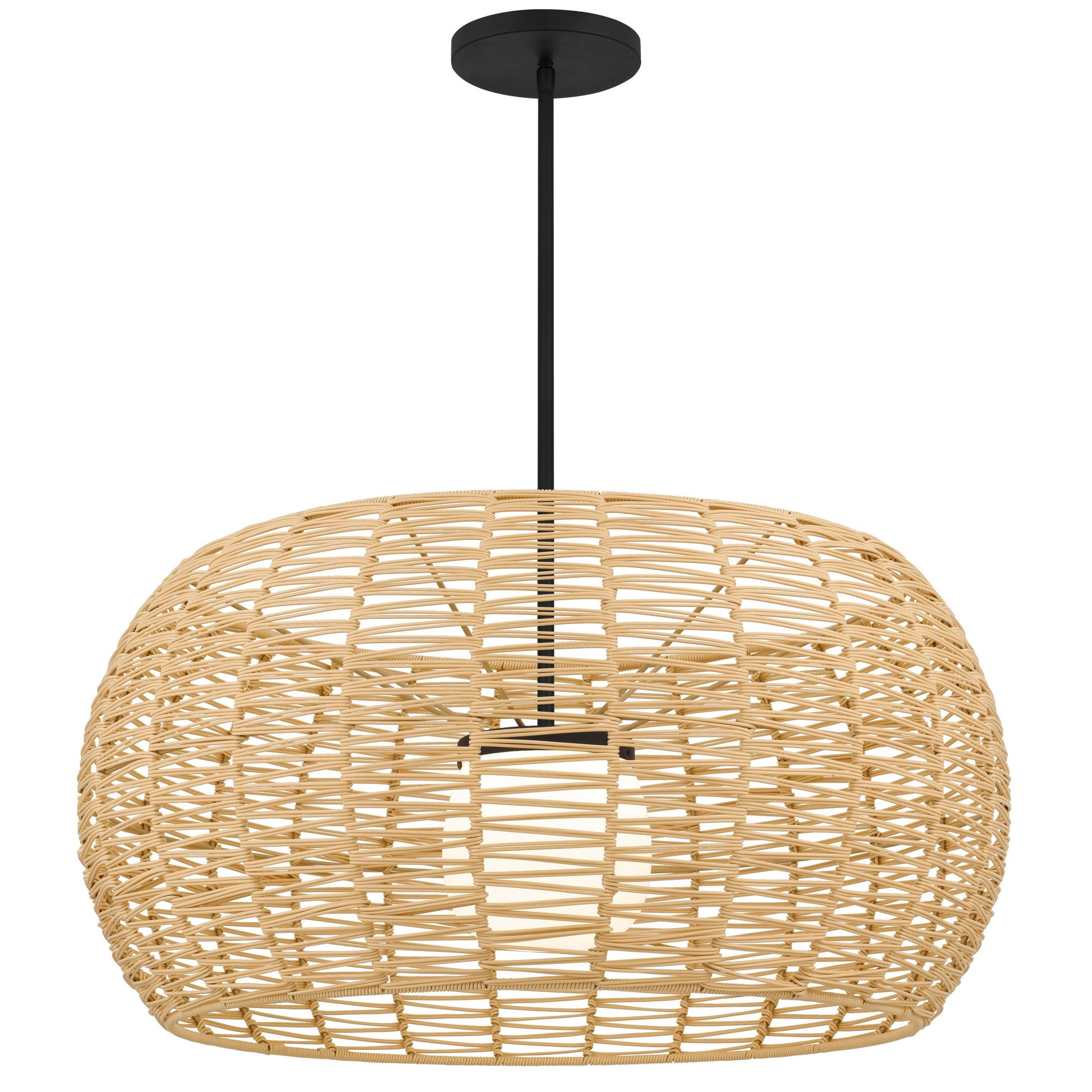 Alteck Key west 30 inch sand black LED outdoor pendant