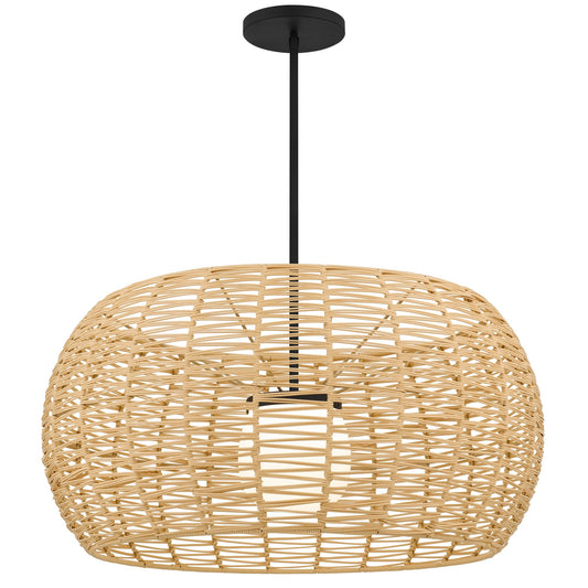 Alteck Key west 30 inch sand black LED outdoor pendant
