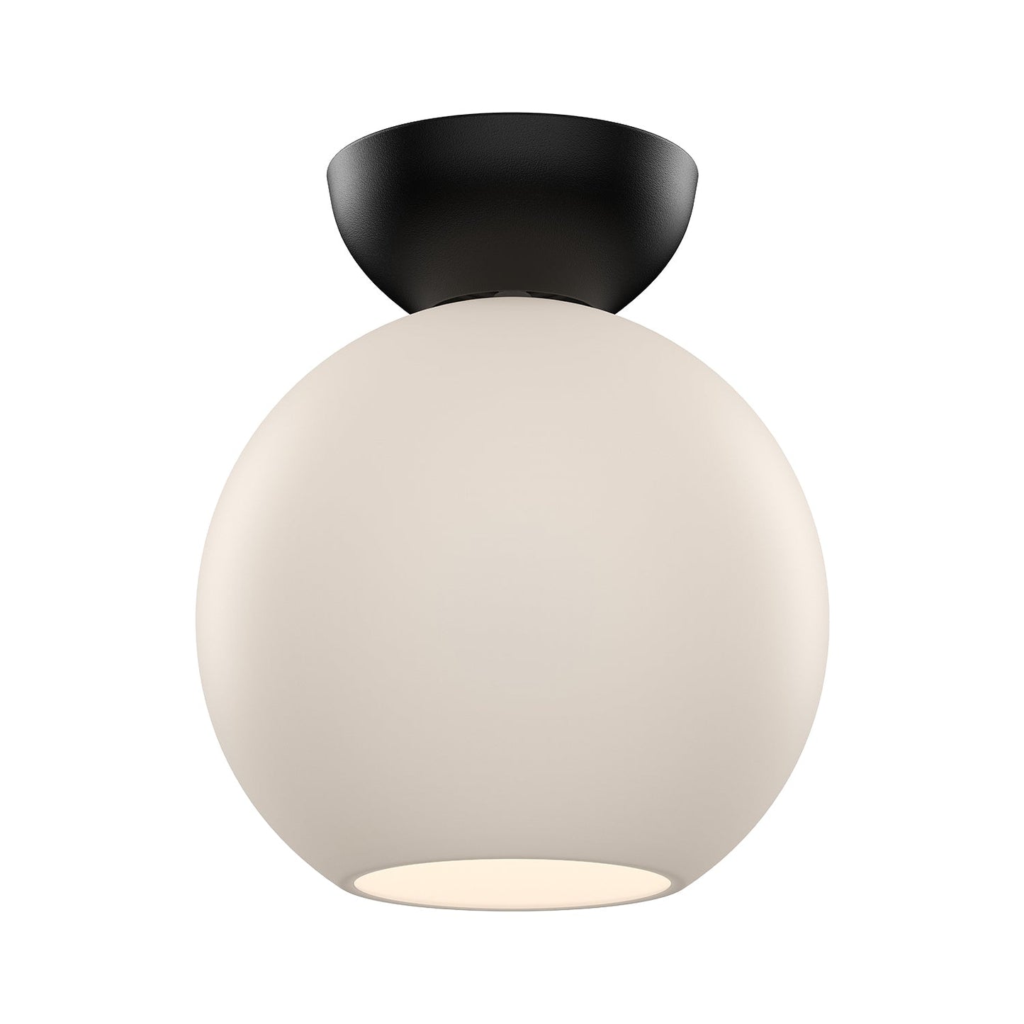 Kuzco Arcadia black semi-flush mount SF59708-BK/OP