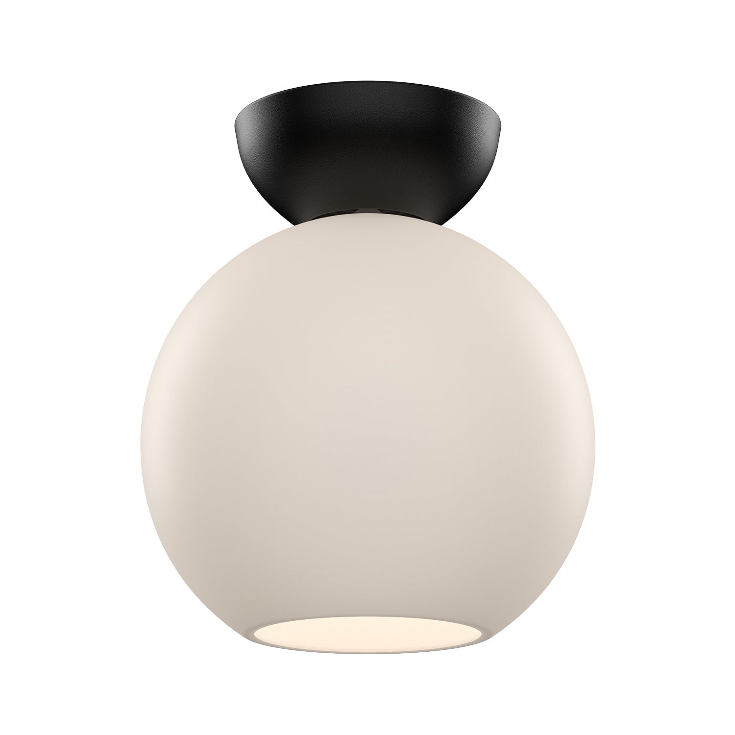 Kuzco Arcadia black semi-flush mount SF59708-BK/OP