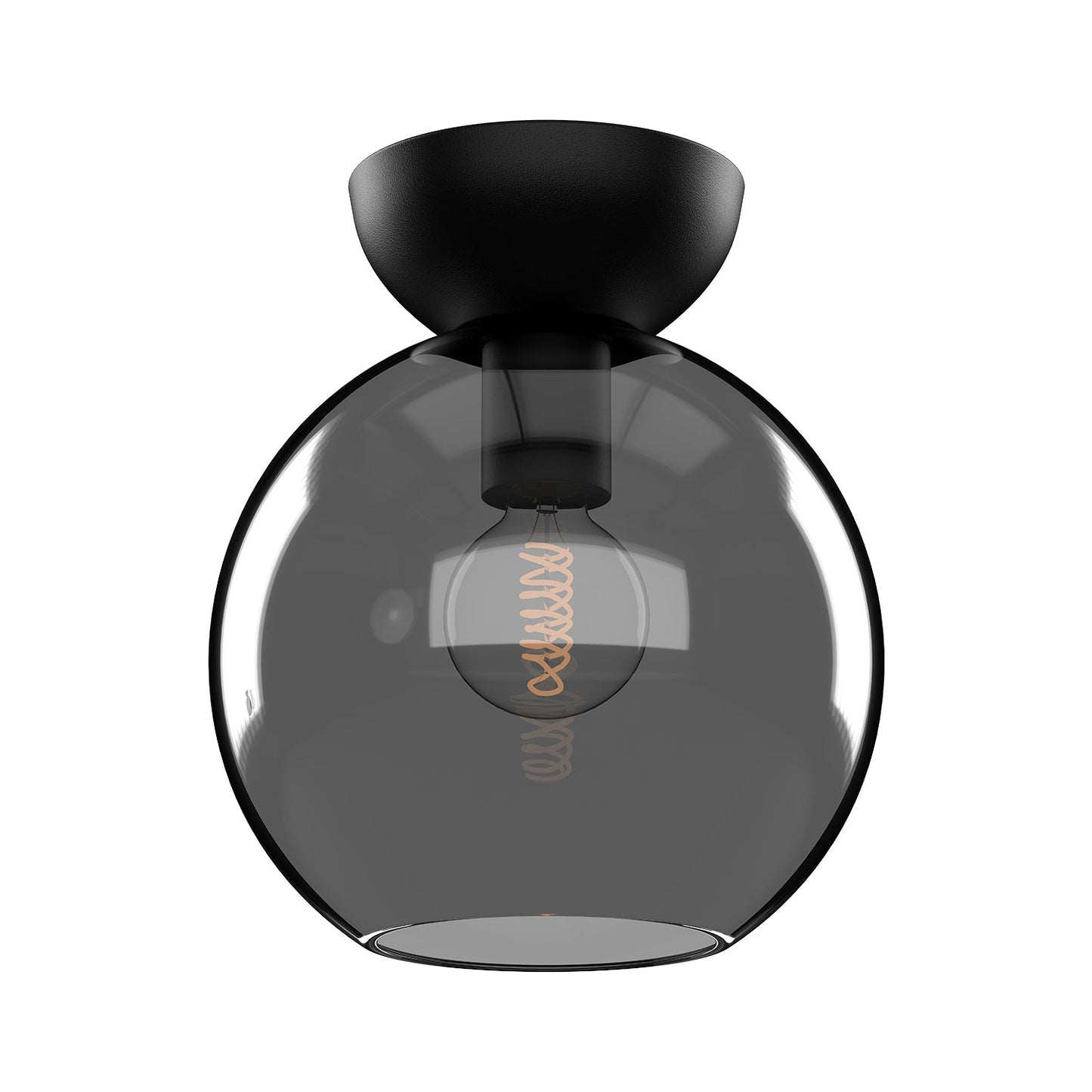 Kuzco Arcadia black semi-flush mount SF59708-BK/SM