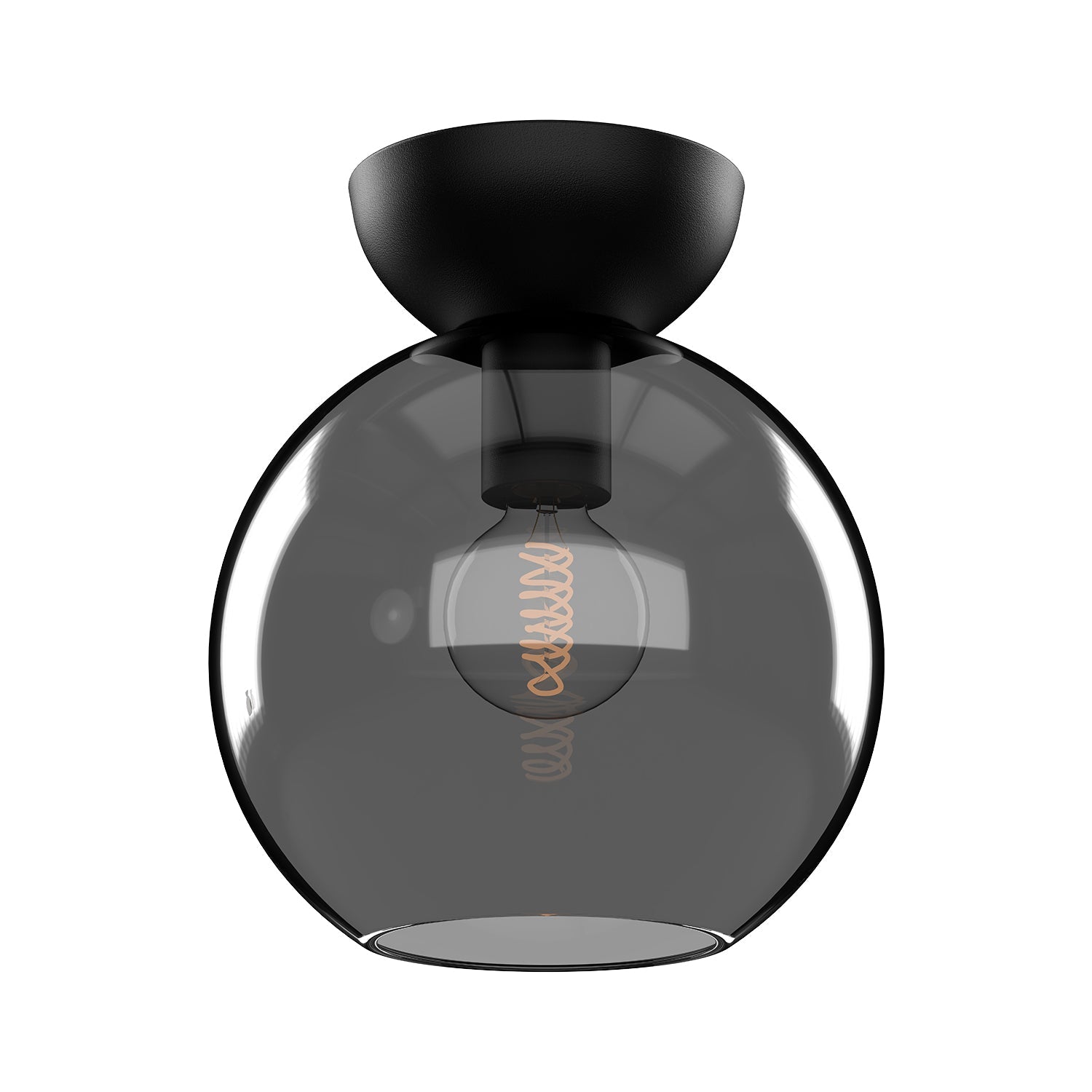 Kuzco Arcadia black semi-flush mount SF59708-BK/SM
