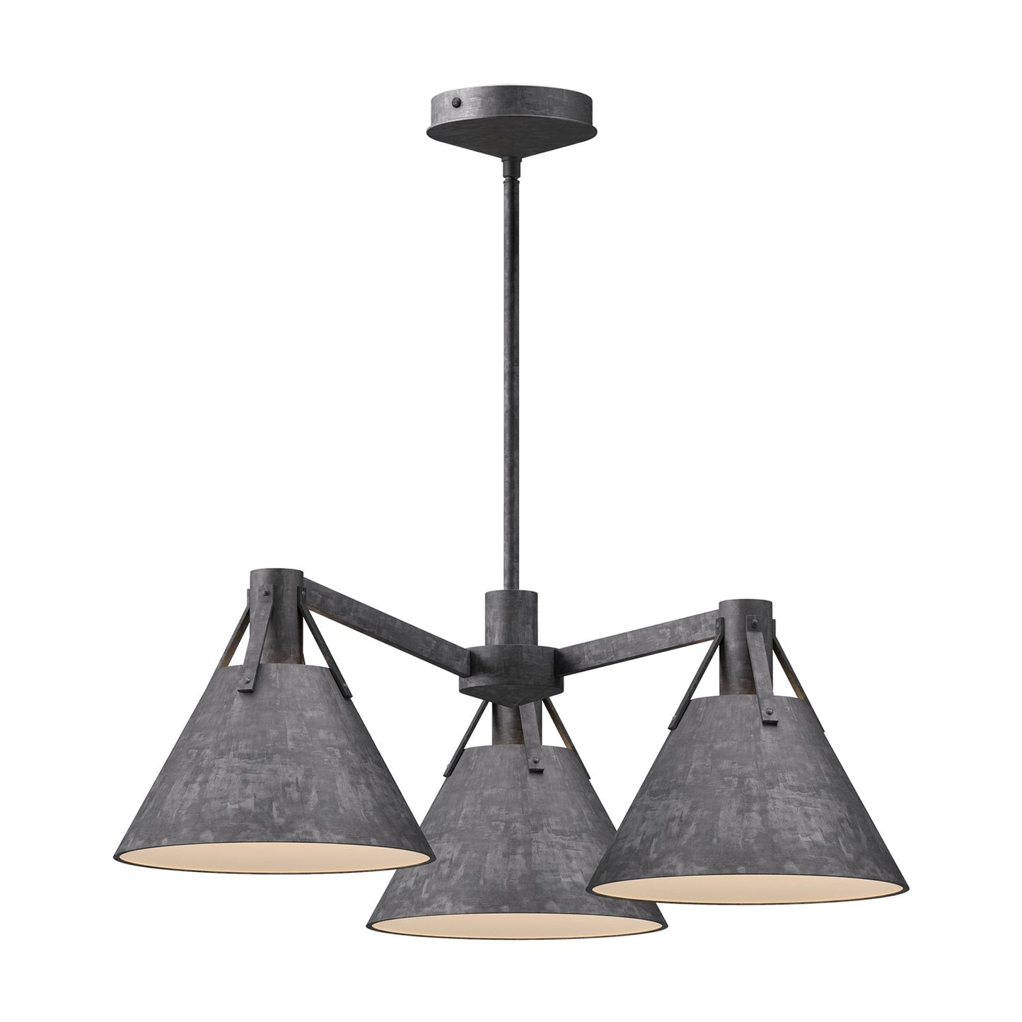 Alora Mood Archer steel shade chandelier CH584525SL