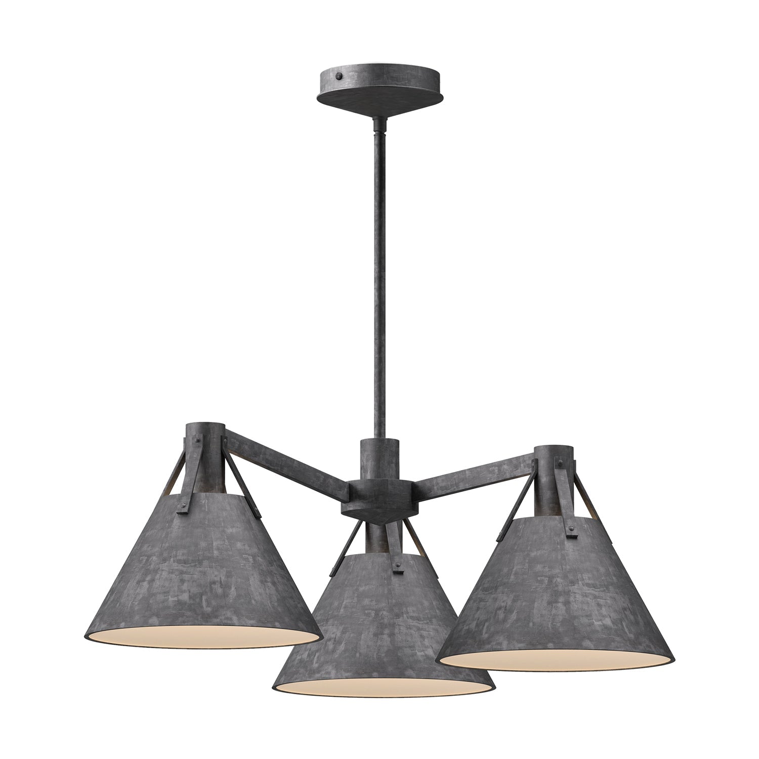 Alora Mood Archer steel shade chandelier CH584525SL