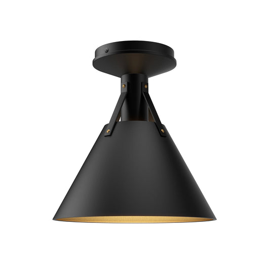 Alora Mood Archer matte black flush mount FM584811MB